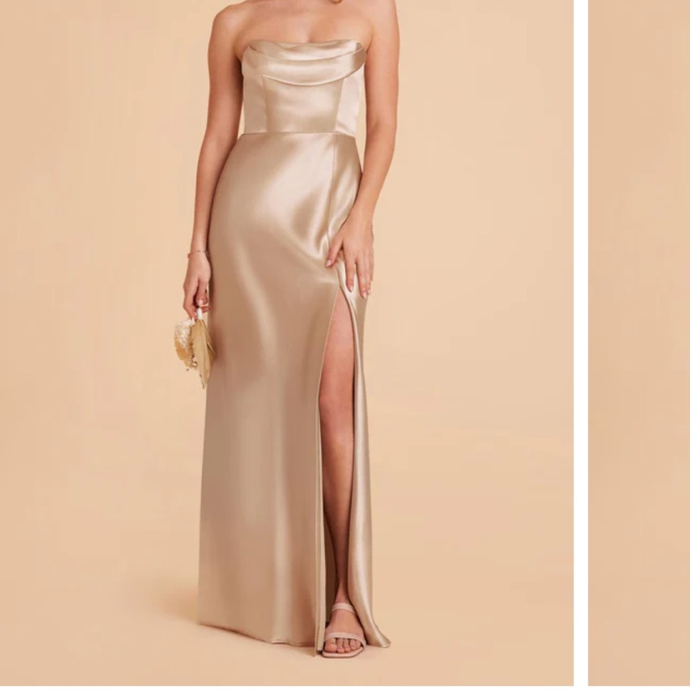 Birdy Grey Strapless Gold Dress